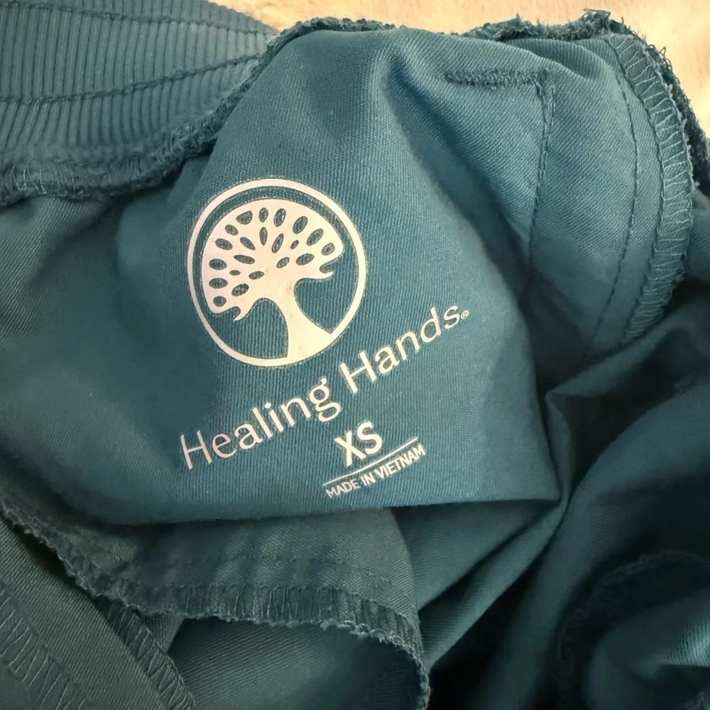 WoMen's tel blue scrub Pants